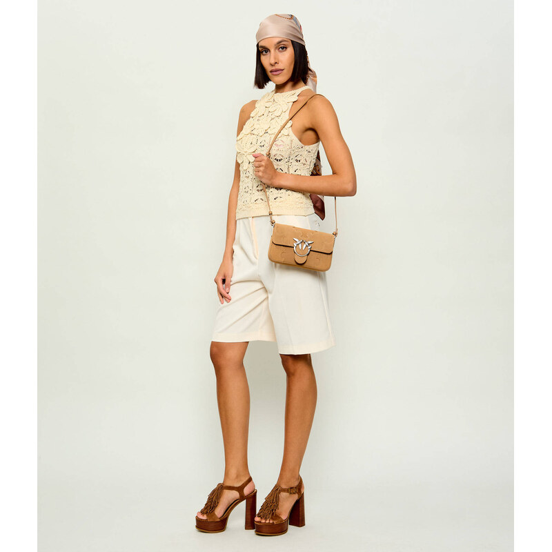 Pinko Kabelka na rameno LOVE ONE SLOUCHY MINI | semiš