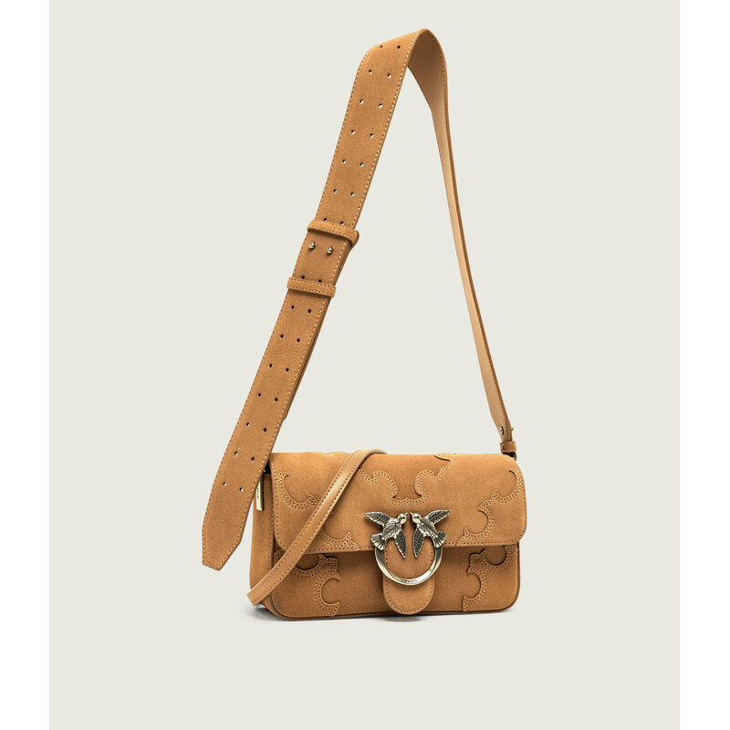 Pinko Kabelka na rameno LOVE ONE SLOUCHY MINI | semiš