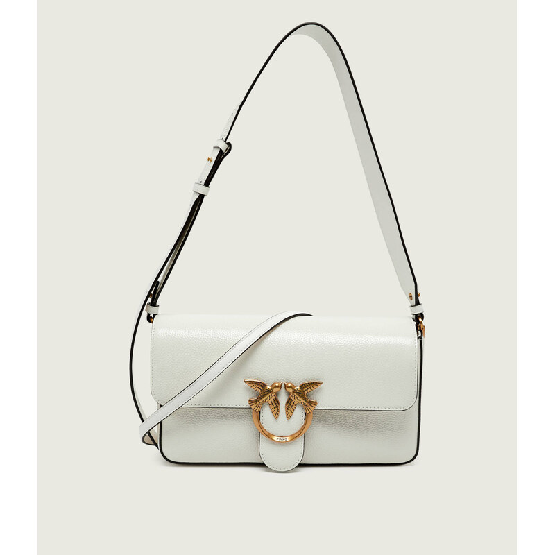 Pinko Kožená kabelka na rameno LOVE ONE SLOUCHY CLASSIC