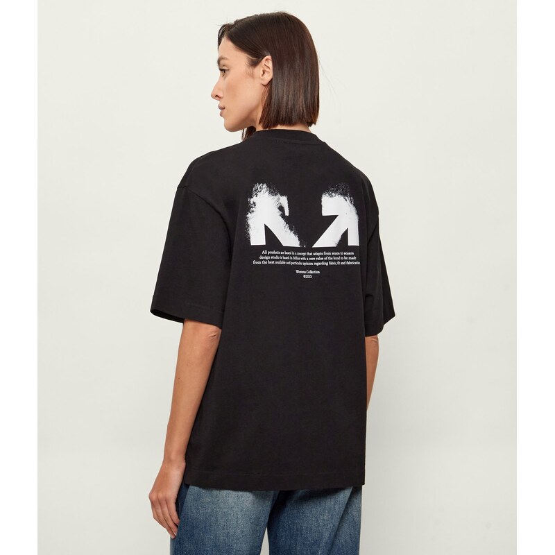 OFF-WHITE Tričko HALF ARROW SKATE | Loose fit