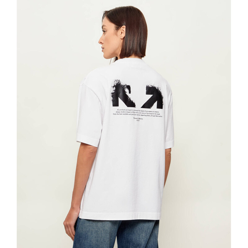 OFF-WHITE Tričko HALF ARROW SKATE | Loose fit
