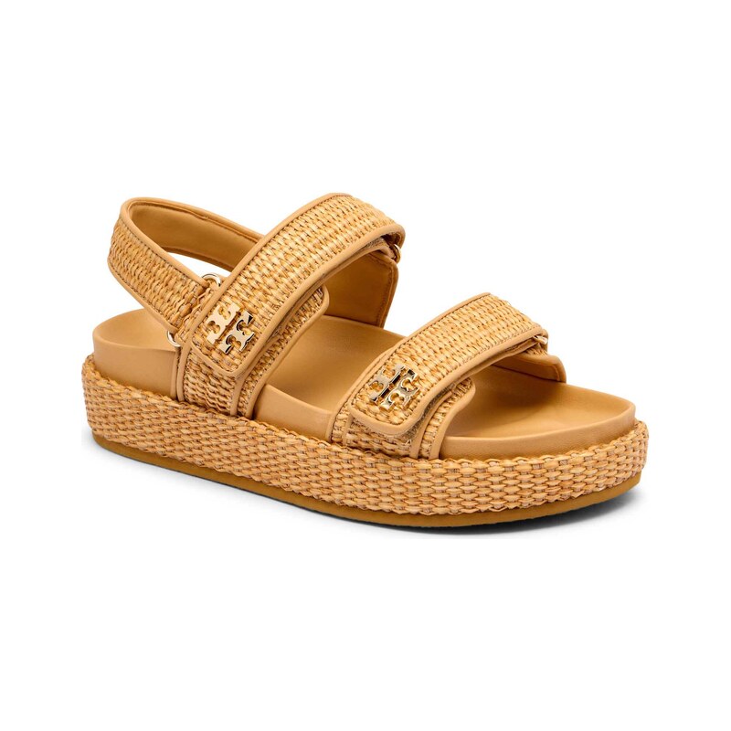 TORY BURCH Sandály KIRA s přídavkem kůže