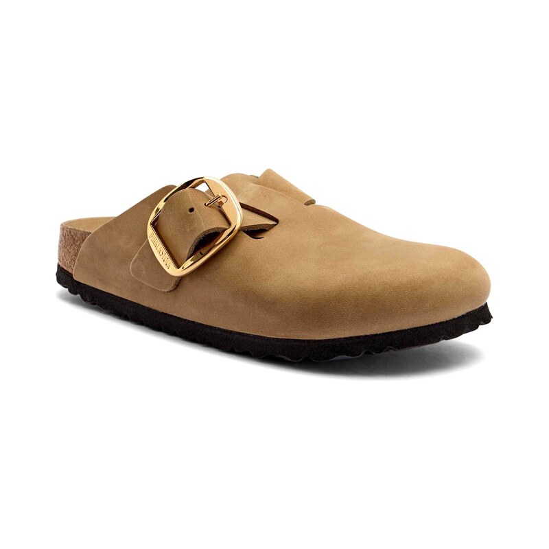 Birkenstock Kožené pantofle typu mules Boston Big Buckle LEOI |