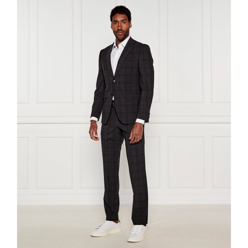 BOSS BLACK Vlněný oblek P-Huge-2Pcs-252 | Slim Fit