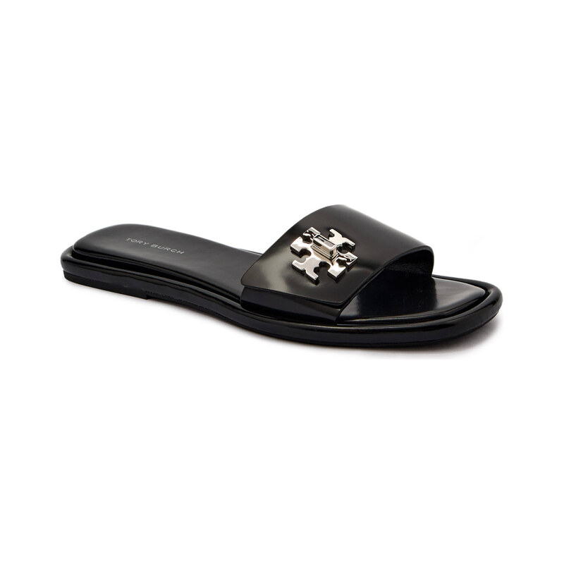 TORY BURCH Kožené pantofle T LOCK