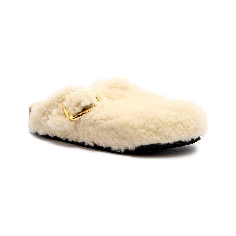 Birkenstock Kožené pantofle typu mules Boston | shearling 106257414