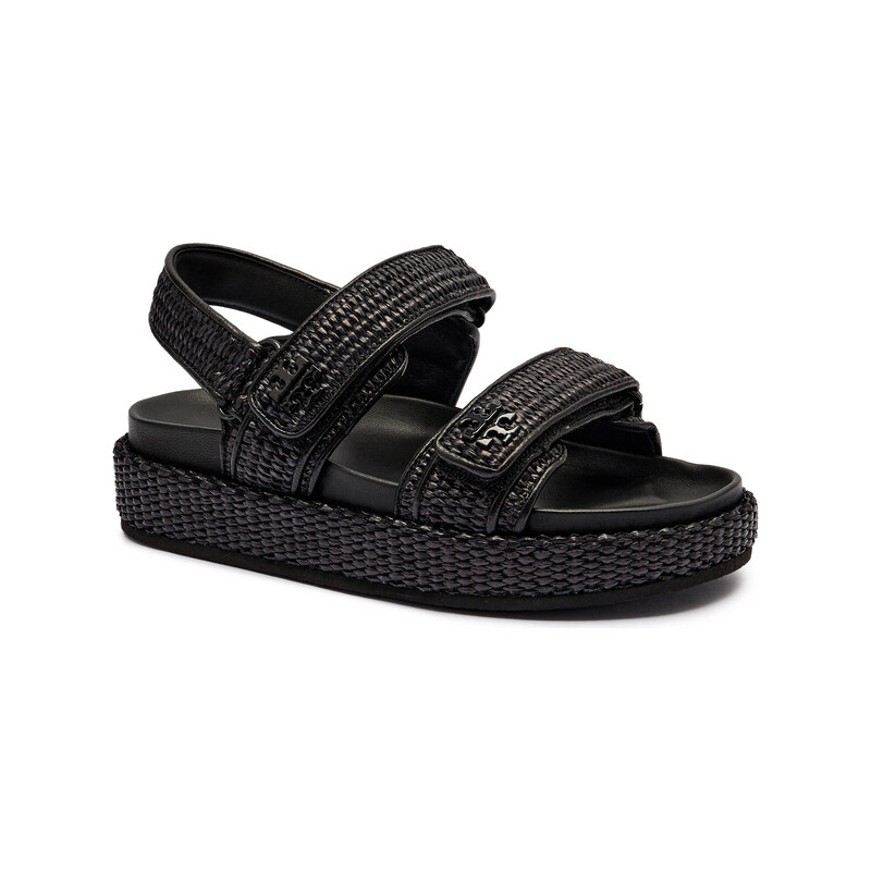TORY BURCH Sandály KIRA s přídavkem kůže