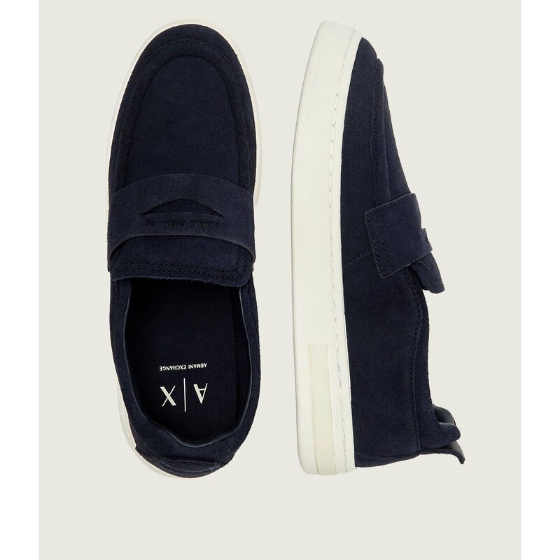 Armani Exchange Mokasíny | semiš