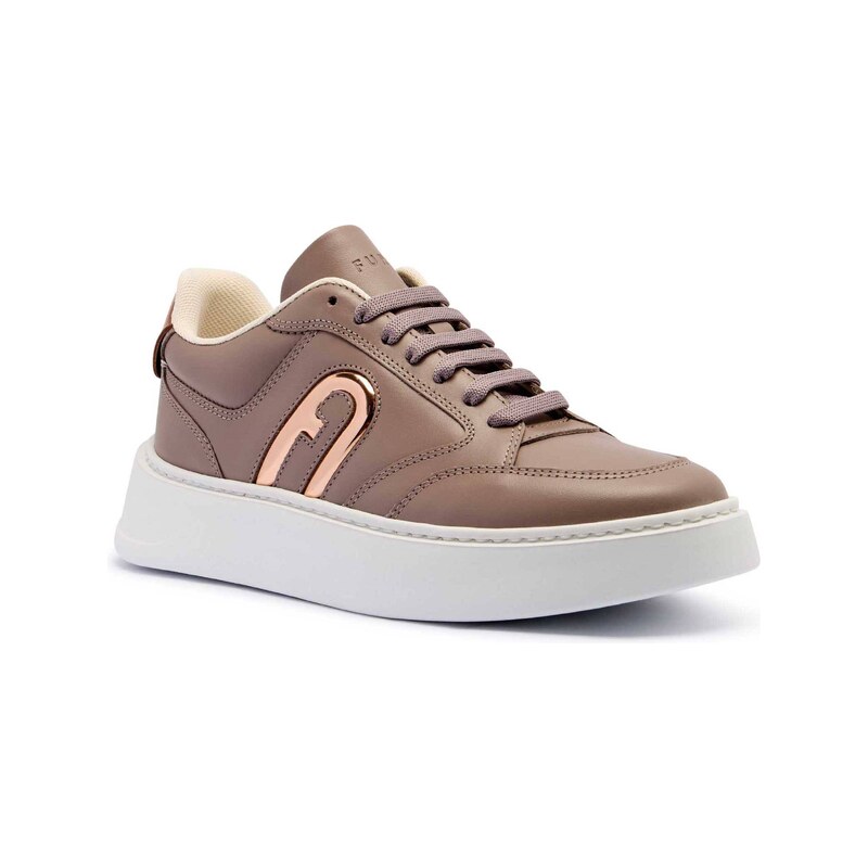 Furla Kožené tenisky FURLA SPORT LACE-UP