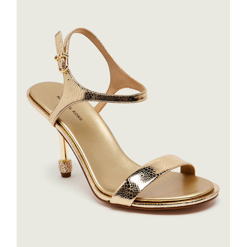Michael Kors Kožené sandály na jehlovém podpatku IVY