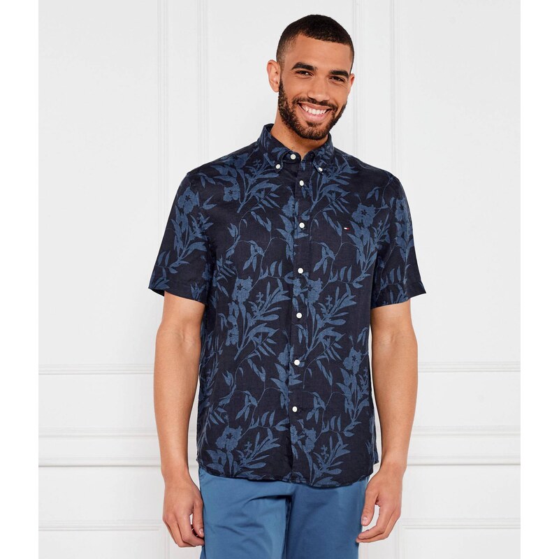 Tommy Hilfiger Lněná košile TROPICAL | Regular Fit