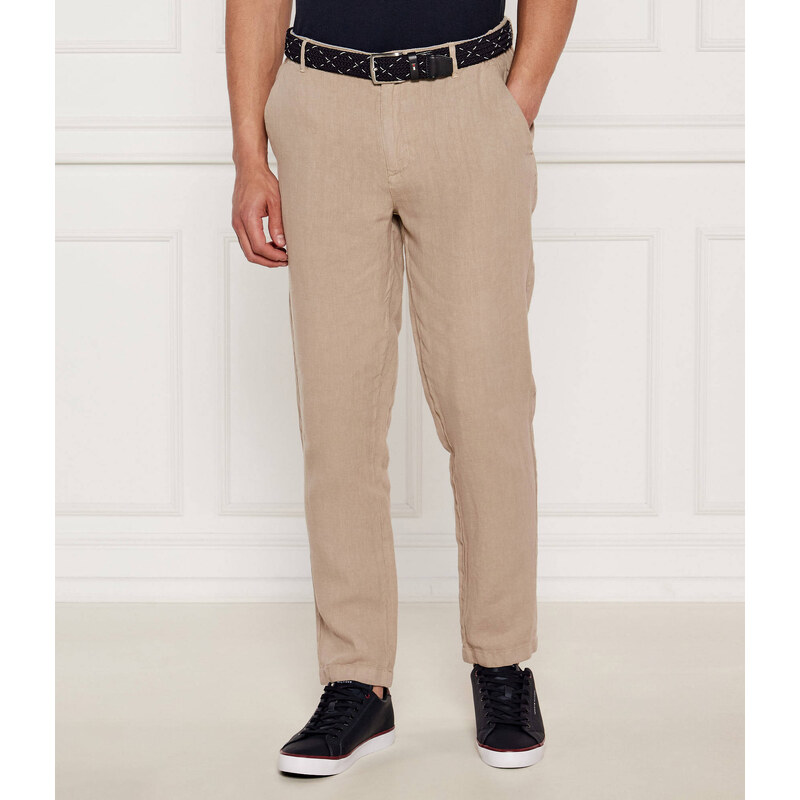 Aeronautica Militare Lněné kalhoty | Regular Fit 106025642