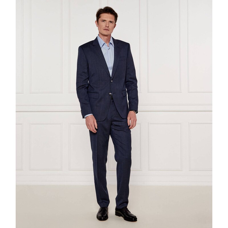 BOSS BLACK Oblek H-Huge-2Pcs-224 | Slim Fit | s příměsí vlny