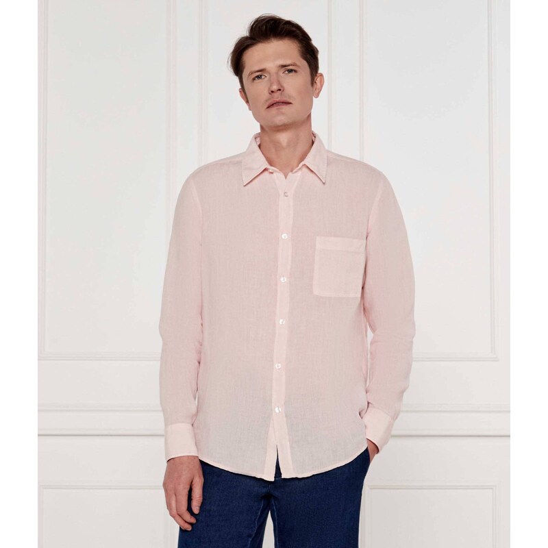 BOSS ORANGE Lněná košile Relegant_6 | Regular Fit