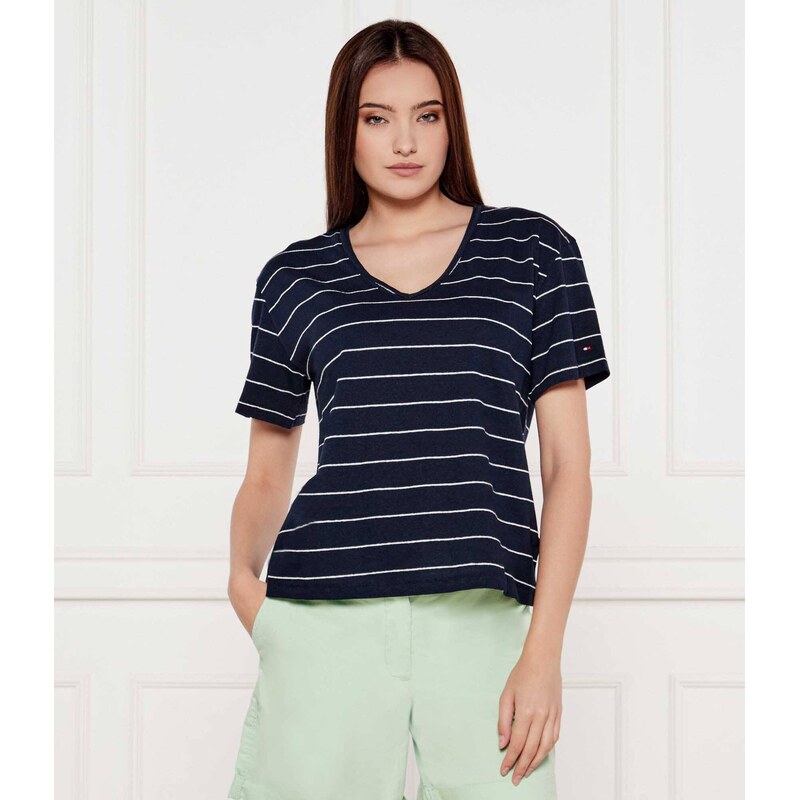 Tommy Hilfiger Tričko | Loose fit přidáním lnu