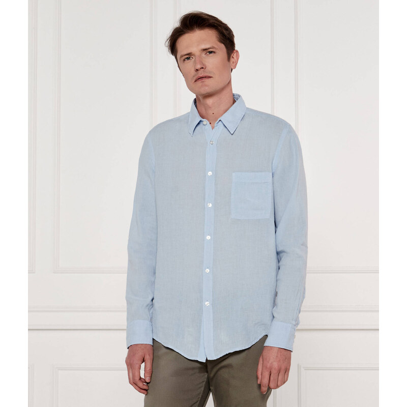 BOSS ORANGE Lněná košile Relegant_6 | Regular Fit