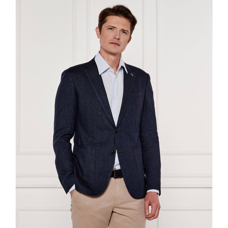 Joop! Lněná sako Hoverest | Slim Fit