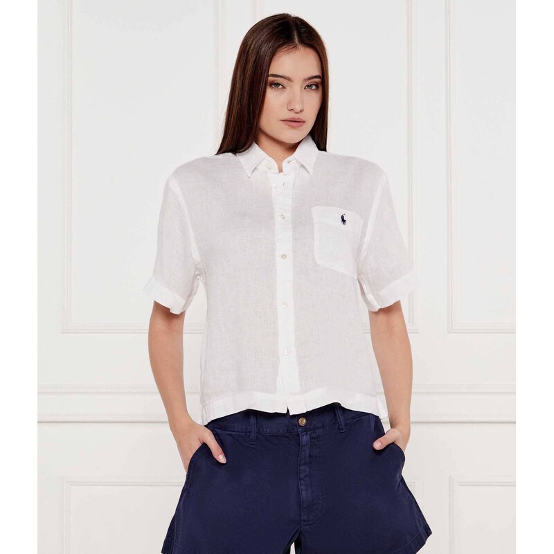POLO RALPH LAUREN Lněná košile SAYNA | Cropped Fit