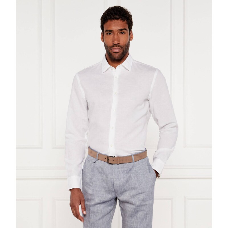 BOSS BLACK Lněná košile C-HAL-kent-C3-223 | Casual fit