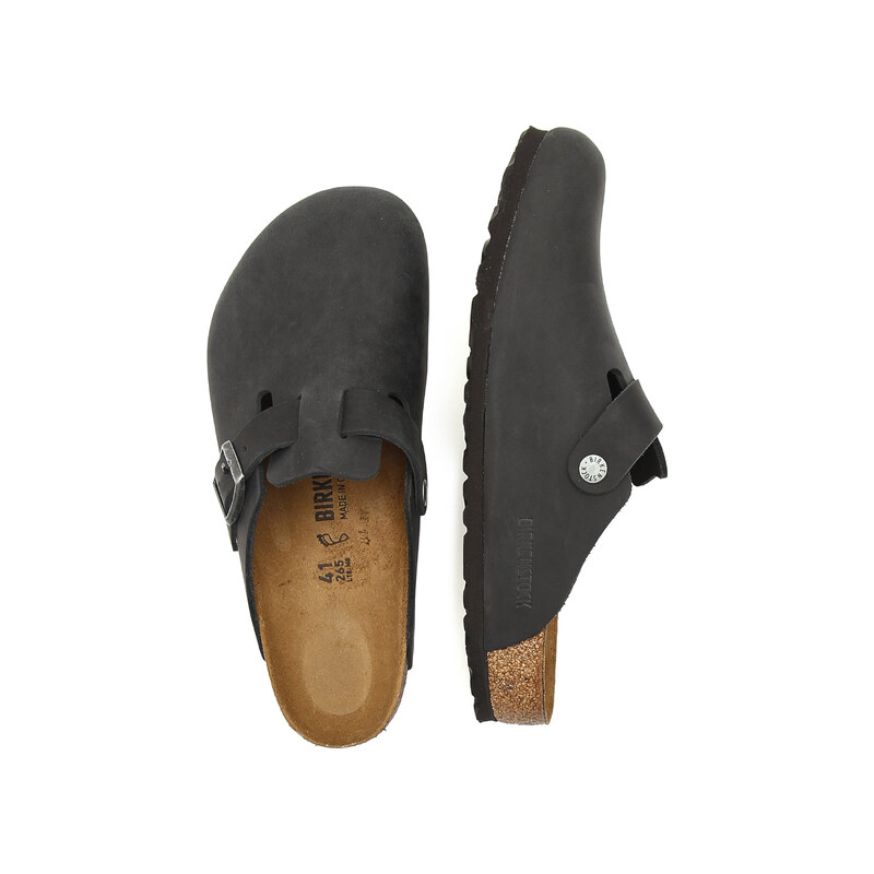 Birkenstock Kožené pantofle typu mules Boston | regular fit