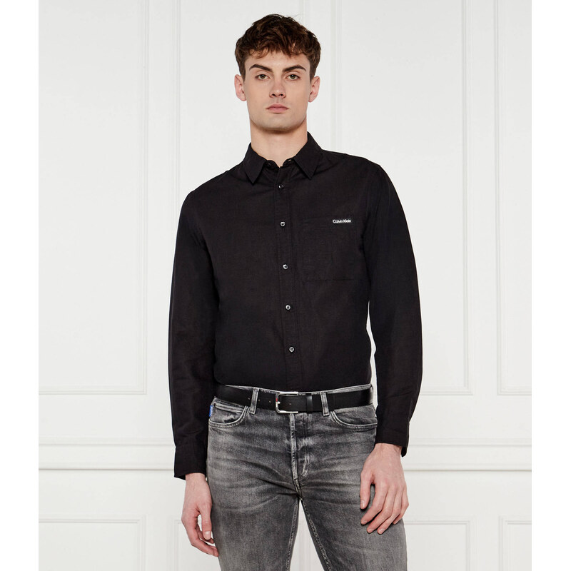 Calvin Klein Jeans Lněná košile | Regular Fit