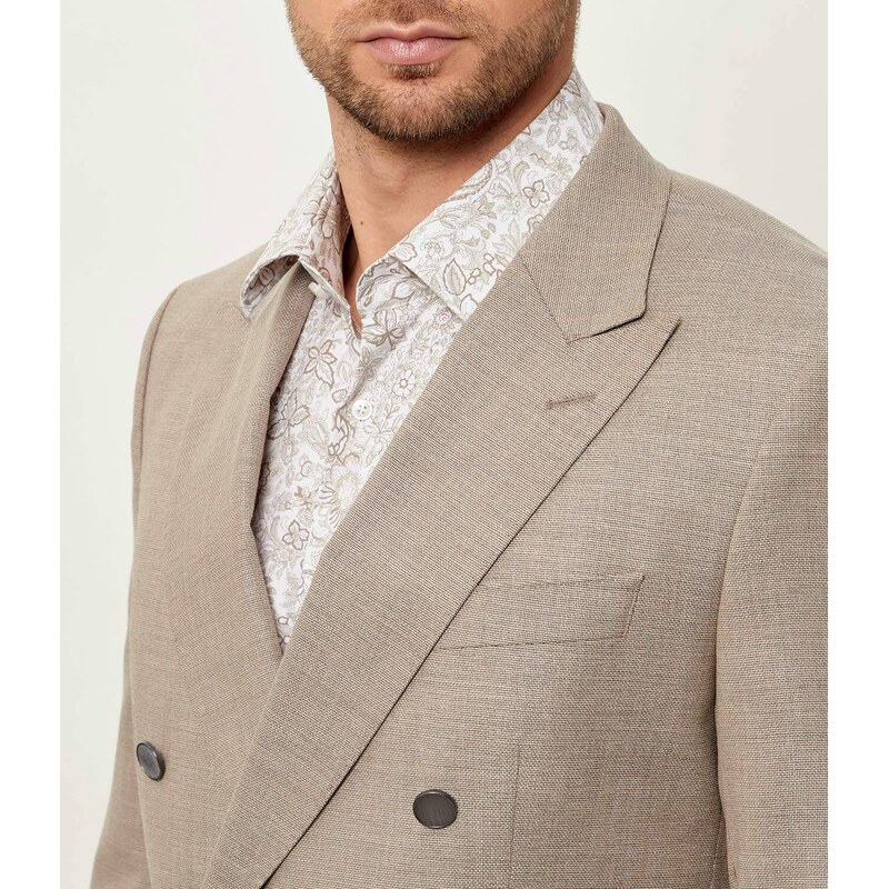 BOSS BLACK Vlněná sako H-Hutson-DB-261 | Slim Fit