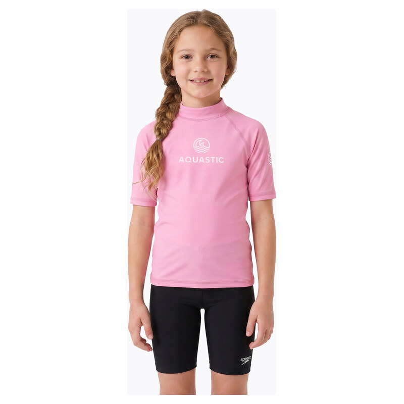Dětské tričko AQUASTIC Rimos UV 50+ UPF pink