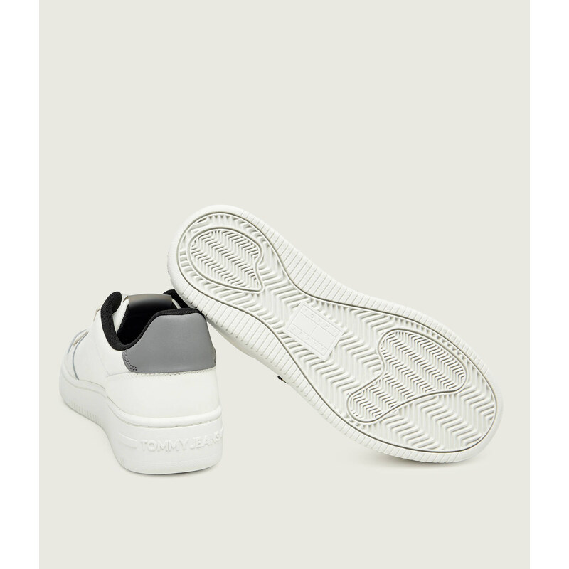 Tommy Jeans Kožené tenisky RETRO BASKET