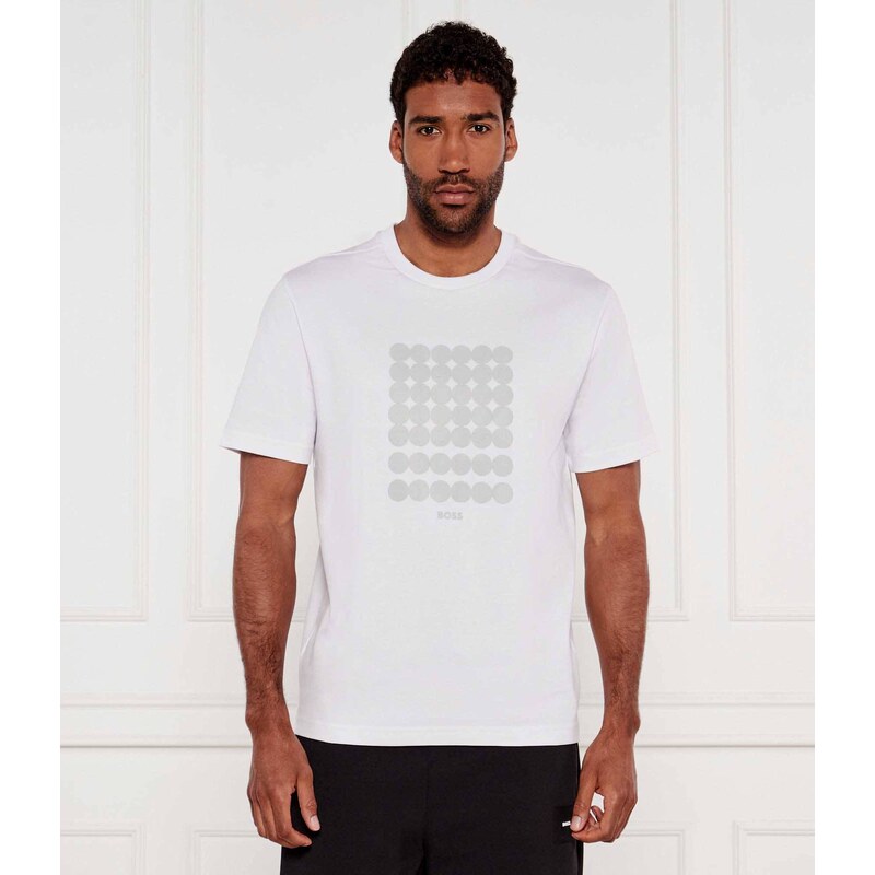 BOSS GREEN Tričko Print Striped C | Relaxed fit