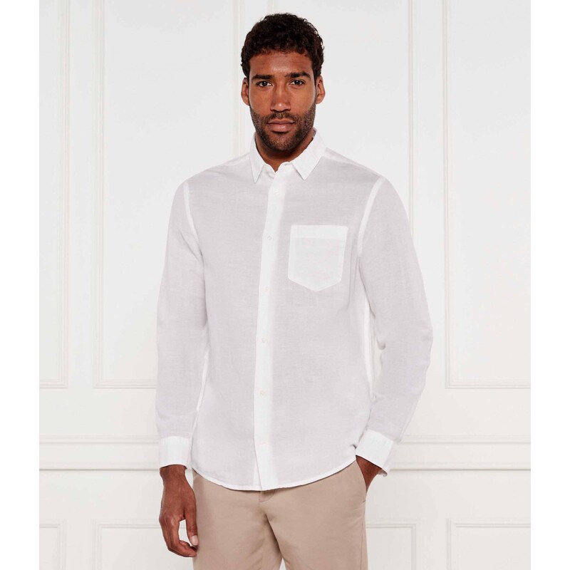 Calvin Klein Lněná košile | Regular Fit
