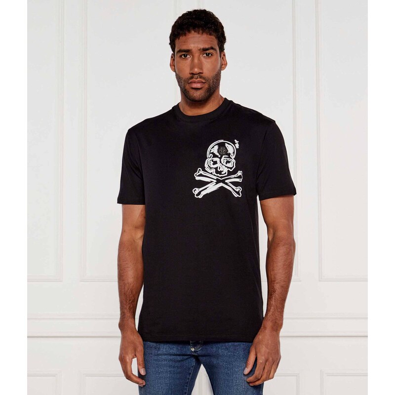 Philipp Plein Tričko Skull & Bones | Regular Fit