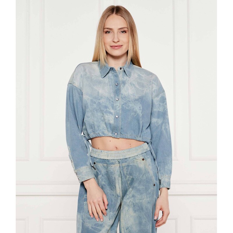 One Teaspoon Džínová košile BUBBLE | Cropped Fit