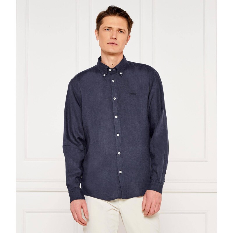 BOSS BLACK Lněná košile H-LIAM-BD-E-C1-243 | Regular Fit