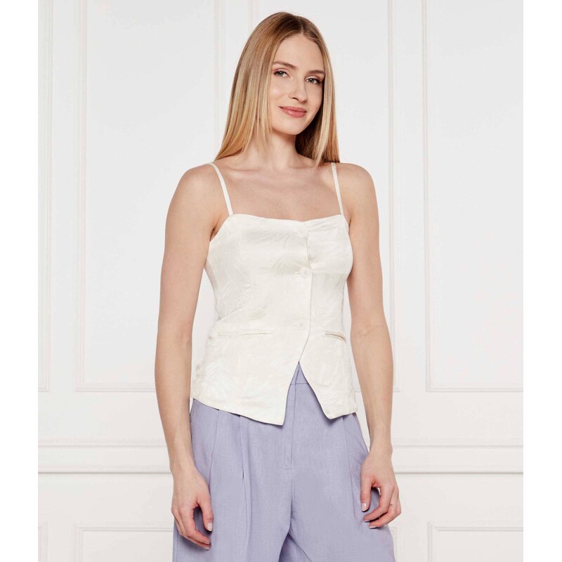 TWINSET Top | Slim Fit přidáním lnu 105507349