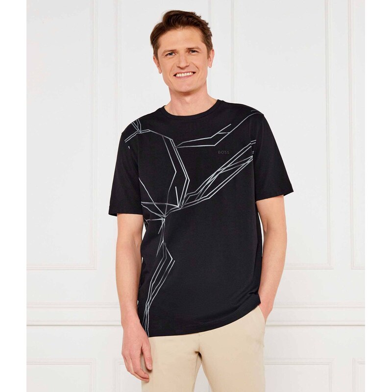 BOSS GREEN Tričko Tee Beetle | Regular Fit | stretch