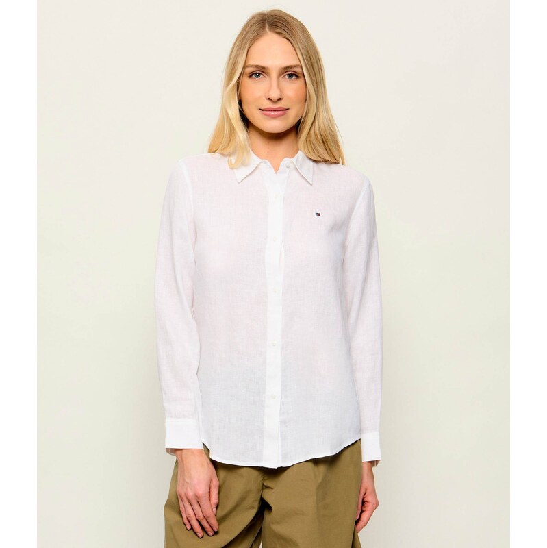 Tommy Hilfiger Lněná košile | Relaxed fit 105507254