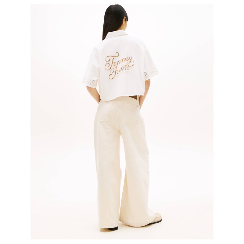 Tommy Jeans Košile | Cropped Fit přidáním lnu