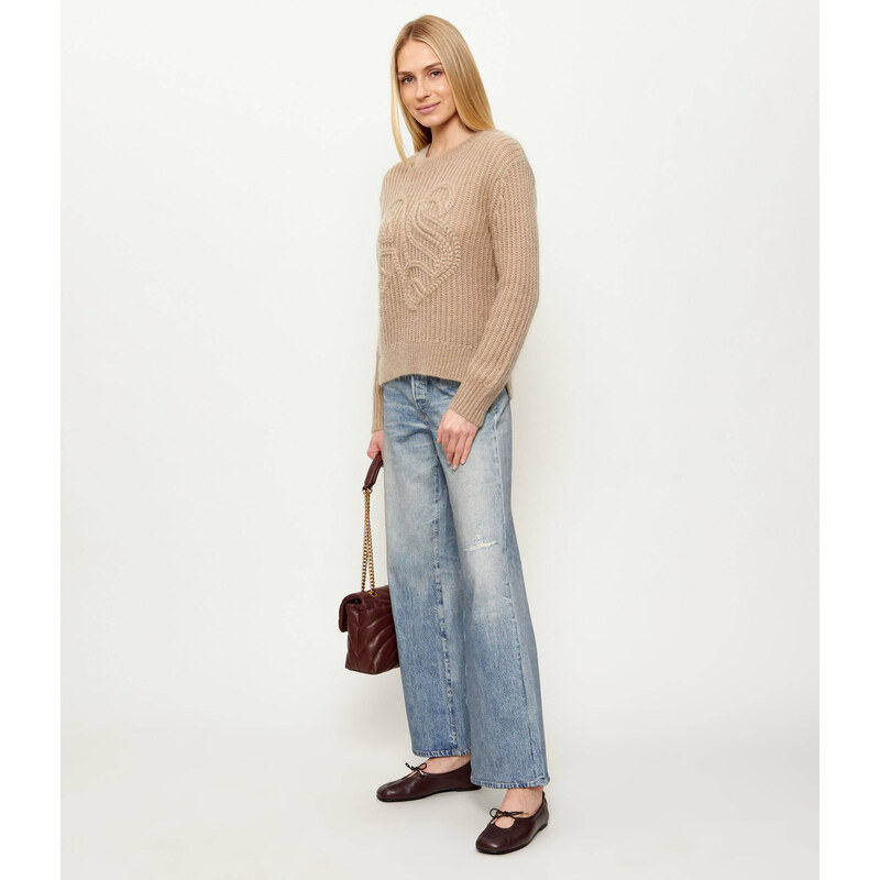 AllSaints Vlněný svetr CHAIN | Loose fit