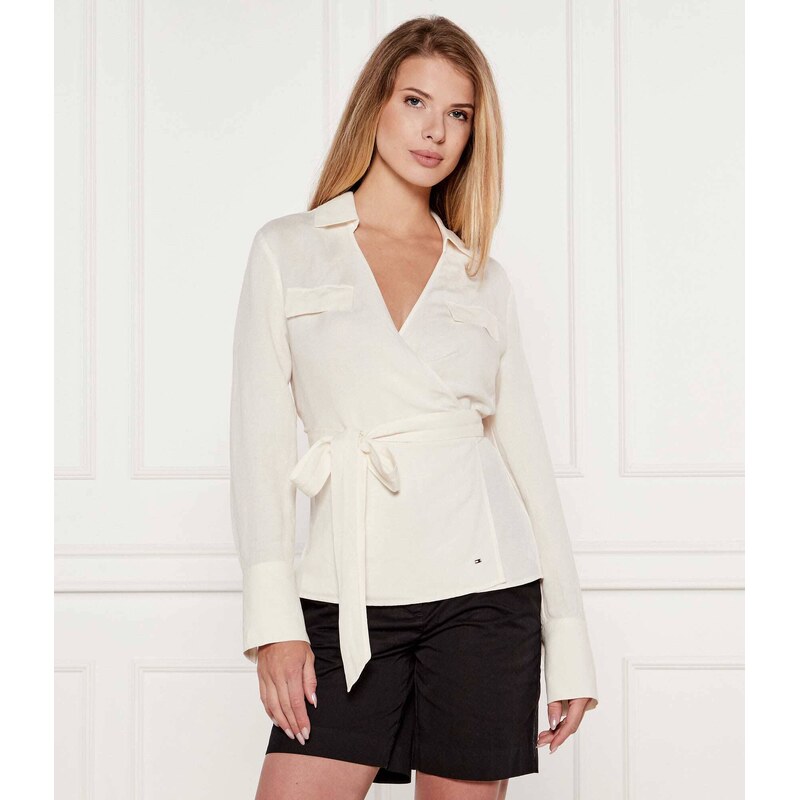 Tommy Hilfiger Lněná halenka | Regular Fit
