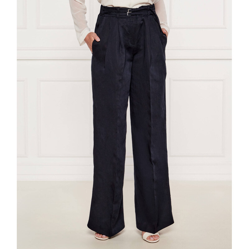 BOSS BLACK Kalhoty Taualy-W | Relaxed fit přidáním lnu