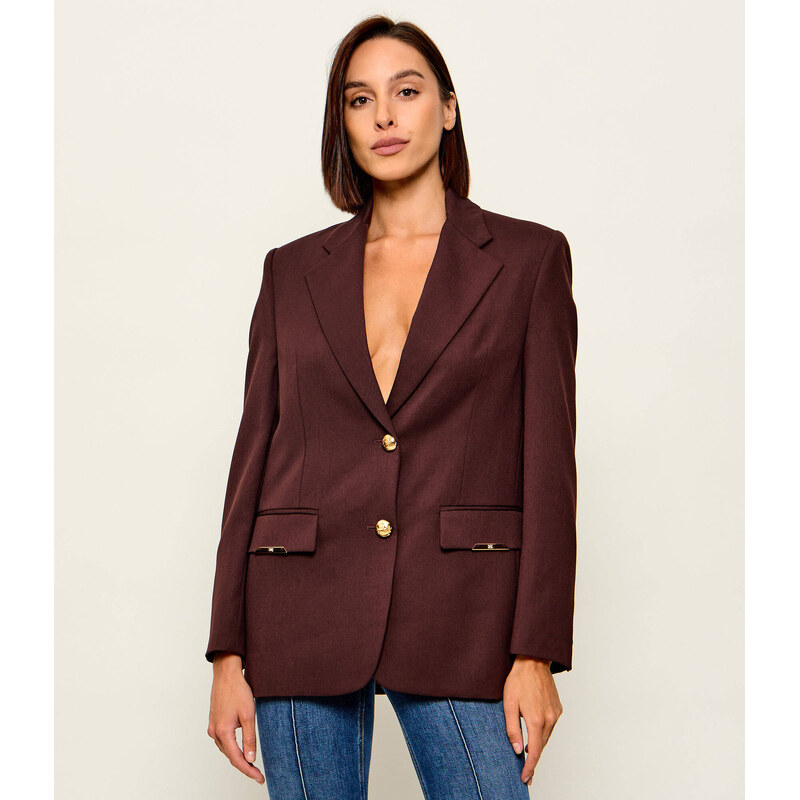 Elisabetta Franchi Sako | Oversize fit | s příměsí vlny