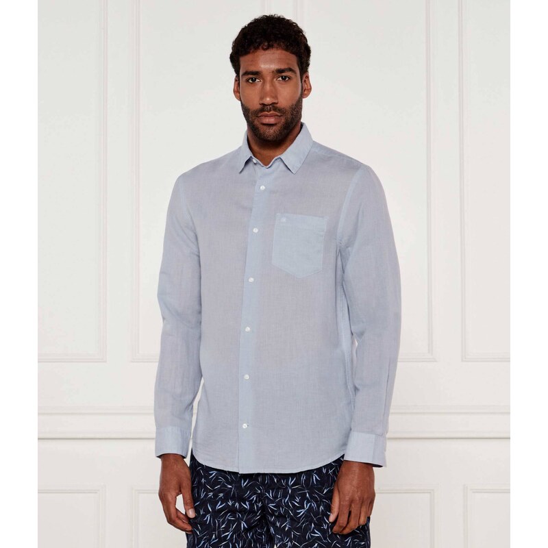 Calvin Klein Lněná košile | Regular Fit