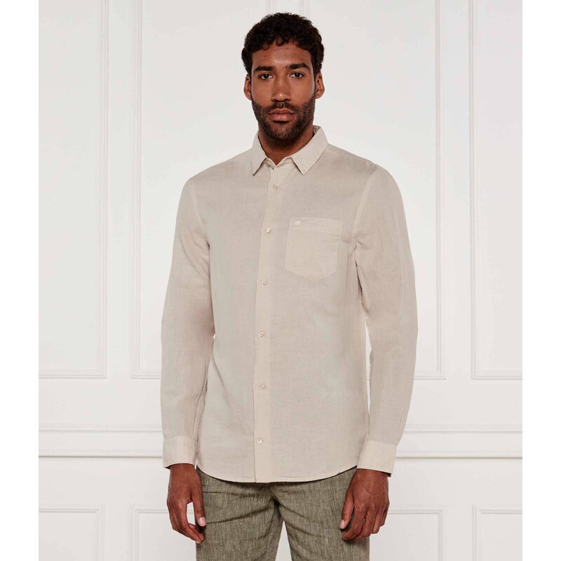 Calvin Klein Lněná košile | Regular Fit