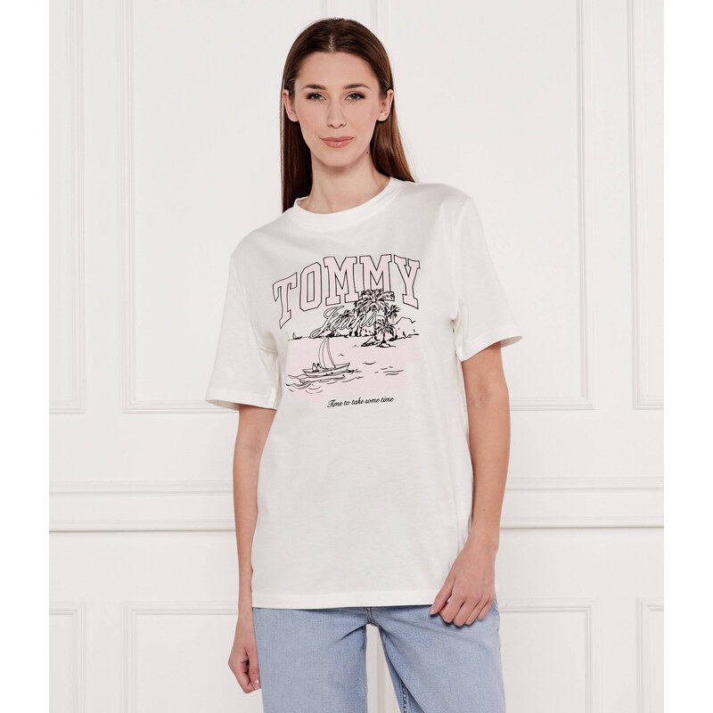 Tommy Jeans Tričko TONAL TROPICS | Loose fit