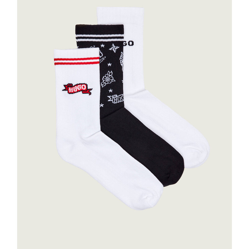 Hugo Bodywear Ponožky 3-pack TATTOO