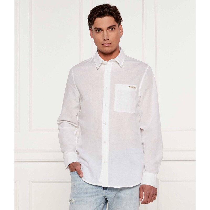 Calvin Klein Jeans Lněná košile | Regular Fit