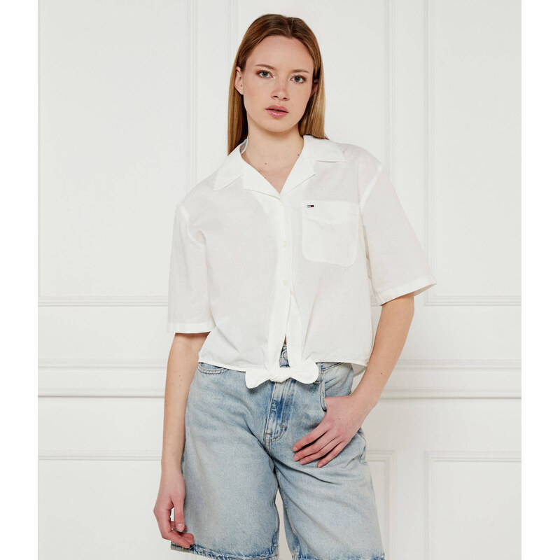 Tommy Jeans Košile | Loose fit přidáním lnu 105221172