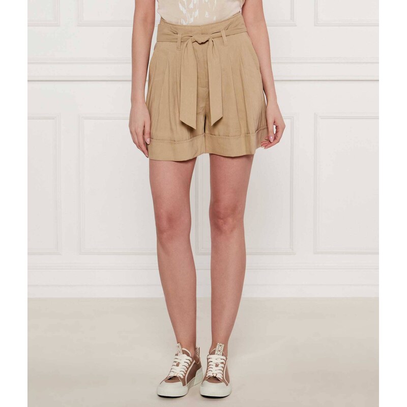 Marc Cain Lněné šortky | Relaxed fit | high waist 105185923