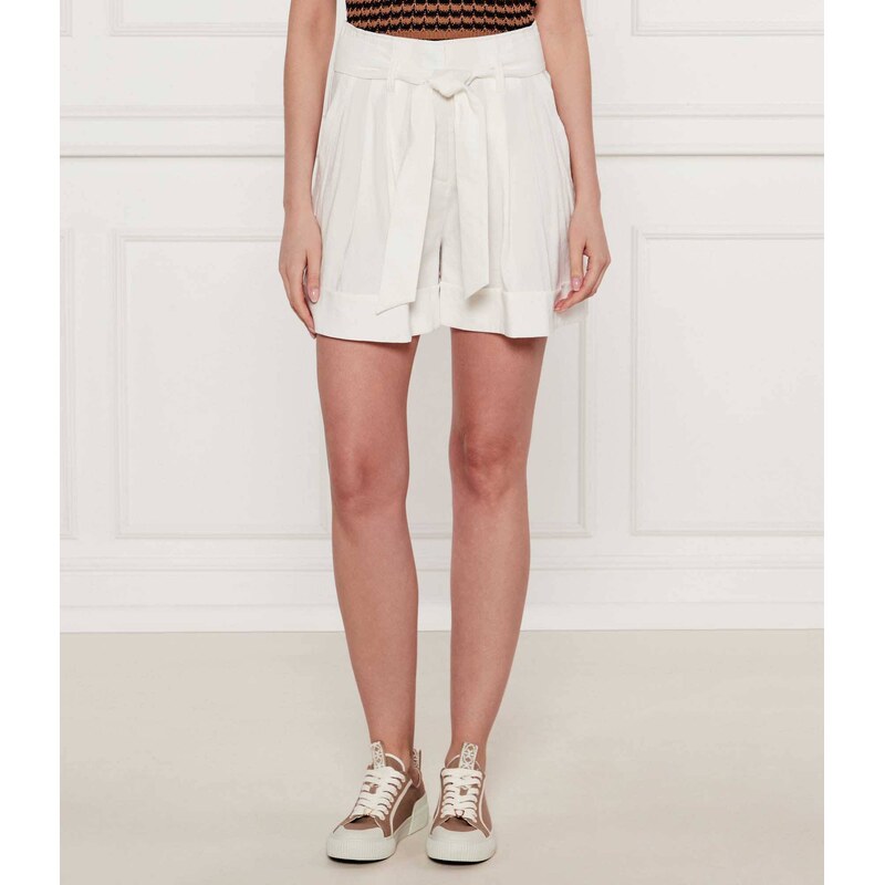 Marc Cain Lněné šortky | Relaxed fit | high waist 105185924