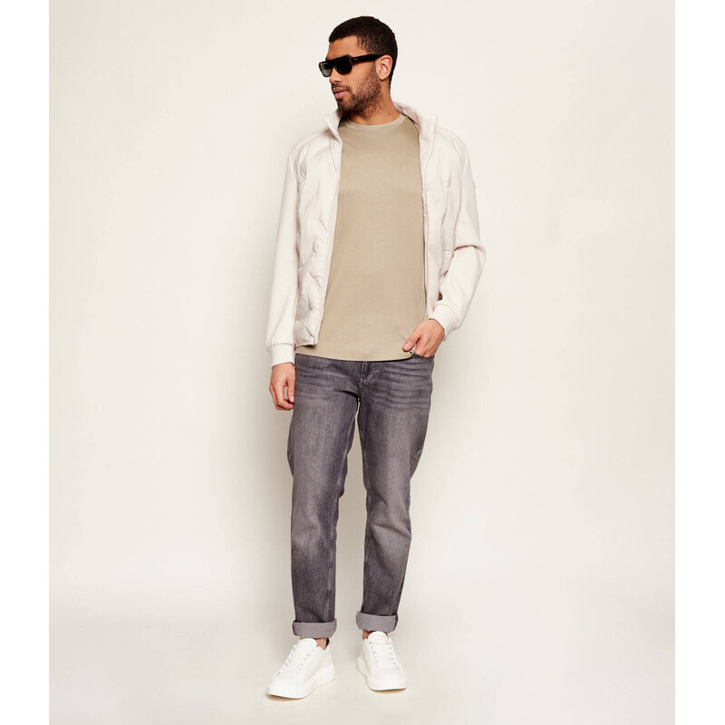 GUESS Tričko | regular fit |s příměsí hedvábí